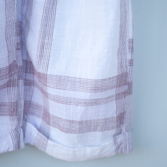 Aerie M Plaid Tie Shoulder Overall Jumpsuit - Picture 8 of 12